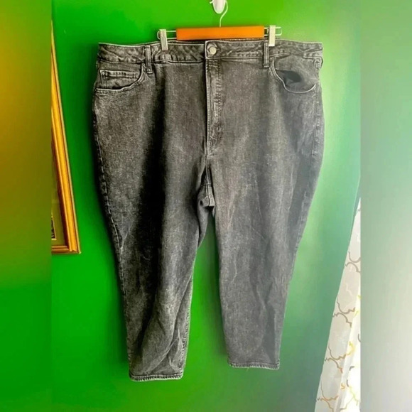 CLEARANCE!! Old Navy OG High Rise Black‎ Denim Jeans Size 28 Plus EUC! - Picture 1 of 4